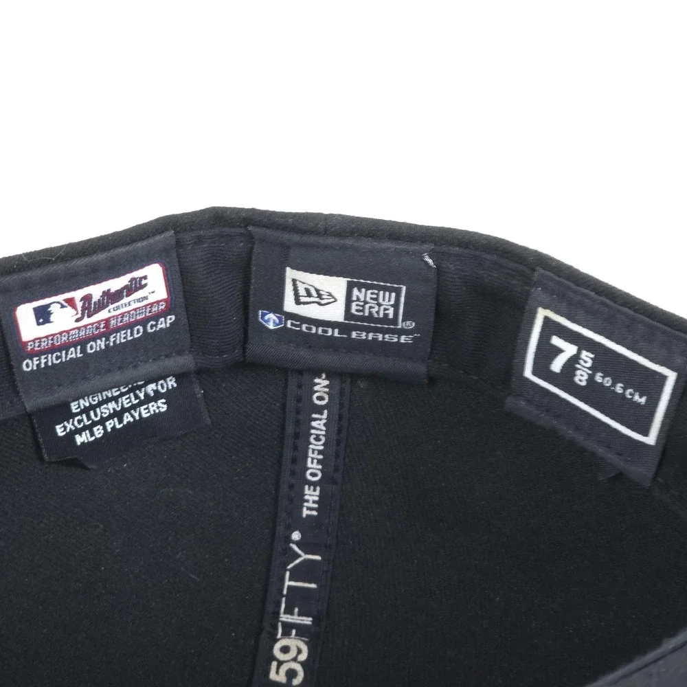 Toronto Blue Jays Hat On Field Players Cap Fitted 7 5/8‎ Black MLB Baseball USA